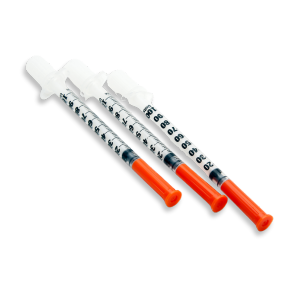 syringe and alcohol pads